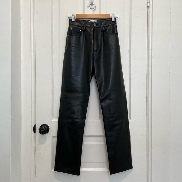 AGOLDE Recycled Leather Fitted '90s Pants - Picture 8 of 16